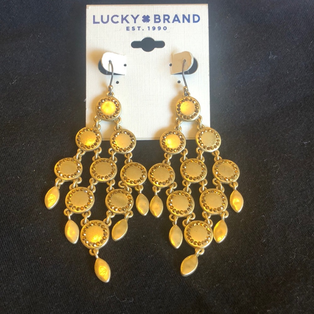Gold Lucky Brand Earrings